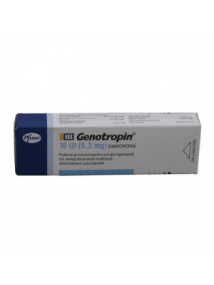 Genotropin HGH (Human Growth Hormone) Somatropin 16IU 5.3mg 