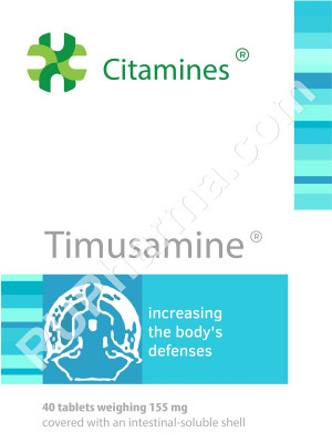 TIMUSAMIN® (Thymus bioregulator) 155 mg/tab, 40 tabs