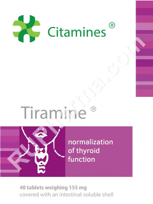 TIRAMIN®, (Thyroid bioregulator) 155 mg/tab, 40 tabs